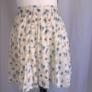 Adorable Love Notes Pleated Skirt